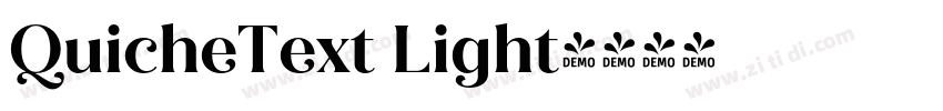 QuicheText Light字体转换